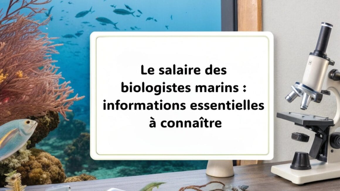 Le salaire des biologistes marins : informations essentielles à connaître